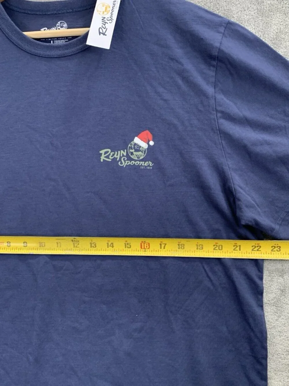 Reyn Spooner Shirt Men L Christmas Santa Claus Surf Mele Kalikimaka Hula Girl
